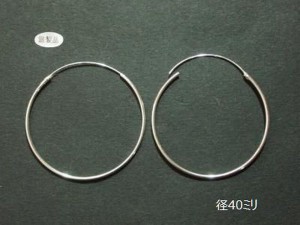 ピアス レディースアクセサリー アクセサリー ファッション シルバーピアス フープ 40mm 60mm 925 定番 シルバー製 ペア