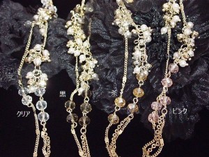 ネックレス ペンダント レディースアクセサリー アクセサリー ファッション 春夏 アクリルカットビーズ パール房 ロングネックレス