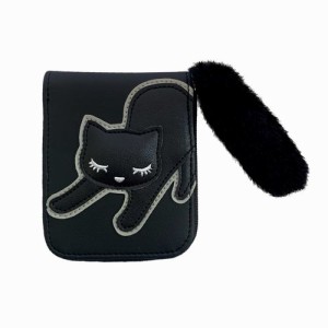 小銭入れ コインケース 財布 ファッション小物 レディースファッション ポーズプーちゃん コインパスケース ねこ ネコ 猫 キャット 黒