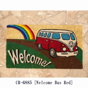 屋外用ドアマット マット カーペット ラグ 家具 インテリア 玄関マット Coirmat コイヤーマット Welcome Bus アメリカン雑貨 コイヤー