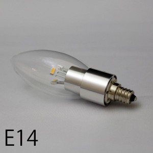 LED電球 LED蛍光灯 電球 照明 家具 インテリア 3W E14水雷型 シャンデリア電球 電球色 消費電力少ない 節電 夏場も快適 E14口径