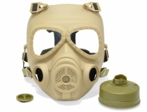 FMA M04防護マスク型フェイスガード/エアーファン機能付 TAN