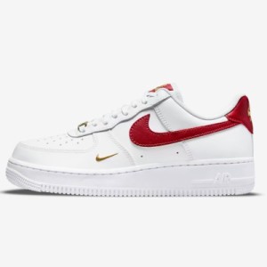 NIKE WMNS AIR FORCE 1 07 ESS ナイキ ウィメンズ エアフォース 1 ホワイト 白 レディース スニーカー CZ0270-104 WHITE/RED 転売対策 箱