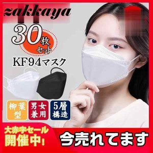 マスク 大人マスク 柳葉型 30枚 立体構造 息がしやすい 蒸れにくい 4層構造 立体 息ラクラク 使い捨て 不織布 ホコ