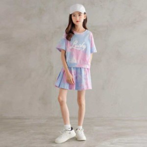 子供服セットアップ女の子半袖夏2点セットTシャツショートスカート韓国子供服キッズ可愛い小学生通学着新品120130140150160