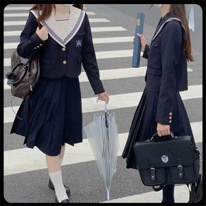 【送料無料】セーラー服 卒業式 女の子 制服 学生制服 長袖 女子高生スカート 制服コスプレ レディース 高校生 お受験 結婚式 発表会 入