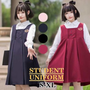 ジャンパースカート　ワンピ　単品　コスプレ 衣装 仮装 制服 学生服 コスチューム 衣装 ブラック セーラー服女子制服　JK制服　コスプ