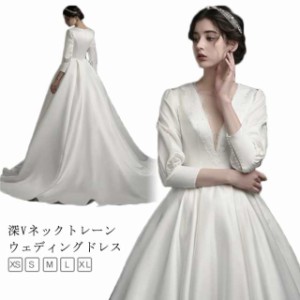 ロングドレス ロングドレス ウェディング フィッシュテール パーティードレス ウエディング 結婚式 ワンピース 花嫁ドレス マタニティー