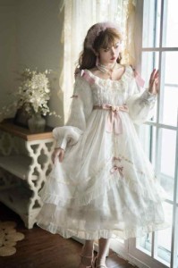 2024新品仙气花嫁春夏ゴスロリワンピース ロリィタ 半袖OP Lolita ロリータ コスプレ ウェディングドレス日常服ゴスロリワンピース人形師