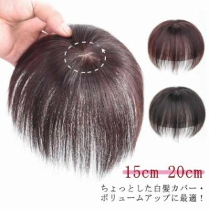 ミセス 送料無料 ヘアピース 白髪隠し ウィッグ 部分かつら ウィッグ 自然 部分ウィッグ 薄毛対策 増毛 人毛100％ 女性用 かつら 頭頂部