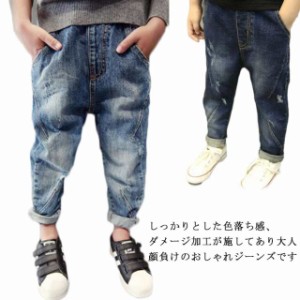 キッズ デニム パンツ ヴィンテージ ダメージ ジーパン 子供服キッズ ベビー マタニティ キッズファッション パンツ