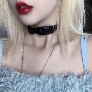 チョーカー choker ゴシック メンズ レディース ロック首輪 男女兼用 ネックレス 黒