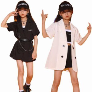 キッズ ダンス衣装 女の子 ガールズ ジャッズ 韓国風 ヒップホップ 演出服 キッズ ダンスウェア ジュニア ロングパンツ jazz DJ オシャレ