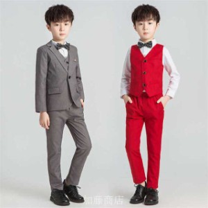 キッズスーツ 男の子 子供スーツ 卒業式スーツ 入学式 スーツ フォーマルスーツ スーツセット 子供服 スーツ おしゃれ 4点セット