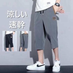 カーゴパンツ 7分丈パンツ メンズ ハーフパンツ 膝下 ドライ 速乾 UV 接触冷感 アウトドア イージーパンツ ブランド 七分丈 大きいサイズ