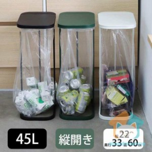 ゴミ箱 ふた付き 45L スリム ゴミ袋ホルダー おしゃれ 分別ダストボックス W22XD33XH60cm分別ゴミ箱 ゴミ箱 45リットル ワイドな開口部