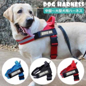 ハーネス 中型犬 大型犬 ハーネスベルト 犬 胴輪 首輪 抜けにくい 反射材付き ハンドル付き リフトハーネス ペット用品 犬用品