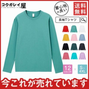 カットソー レディース トップス Tシャツ 長袖 春 夏 メンズ 重ね着 男女兼用 やわらか とろみ 伸縮性 無地 ポイント消化