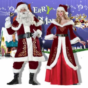 メンズ　ロングワンピース サンタ コスプレ  メンズ衣装 コスチューム 大きいサイズ ワンピース サンタ　サンタ 衣装　クリスマス コスプ