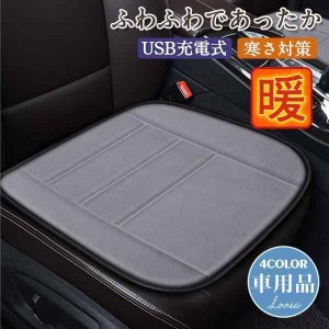 座布団 USB充電式 自動断電ダブル式 カーシートヒーター 車用 発熱 シングル式 自動ホットシートカバー 接続使用可能 カーシート 車載 防