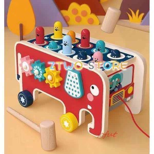 知育玩具 おもちゃ ハンマートイ 車 クリスマスプレゼント 誕生日プレゼント 木のおもちゃ 大工さん 3歳 1歳 積み木 男の子 2歳 女の子
