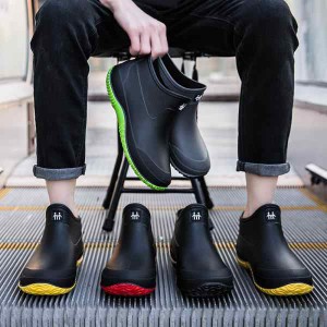 レインブーツ メンズ スニーカー風 靴 ショート 軽量 レインシューズ ショートレインブーツ メンズ靴 防水雨靴 防水靴安全靴作業靴シュー