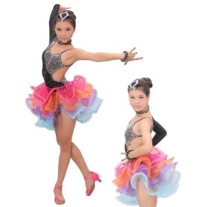 ダンス用 ドレス ワンピース 服 子供 キッズ 子ども 女の子 女児 衣装 社交ダンス レッスン レッスンウェア ダンス ラテン ラテンドレス