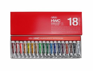 ホルベイン  透明水彩絵具 18色セット W403 5ml(2号)