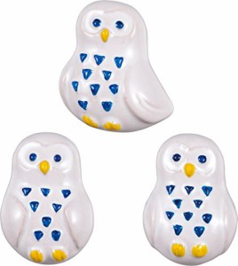 サンアート かわいい食器 「 鳥 のキッチン用品 」 ふくろう 箸置き 白 SAN2425