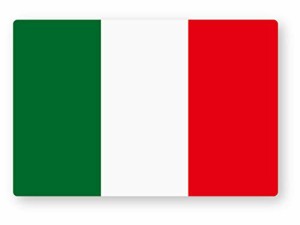 NEW 国旗ステッカー(イタリア) Sサイズ 再帰反射 耐水 欧州 EU ヨーロッパ イタ車 フラッグ 屋外使用可能 イタリアS