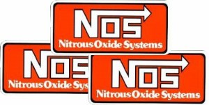 【3枚セット】　『NOS』 レーシングステッカー　世田谷ベース