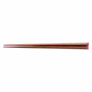 箸 木製ハート箸 22cm 朱スリ漆(漆塗) 日本製 [22 x 1 x 0.8cm] 木製品 (7-847-11) 料亭 旅館 和食器 飲食店 業務