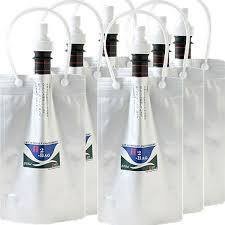 【水素水真空保存容器】 H2-BAG 500ml×6個 (加水素(H2)液体真空保存容器)