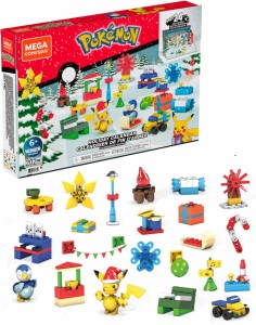 メガコンストラックス(MEGA CONSTRUX) ポケモンアドベントカレンダー ピカチュウ&ポッチャマ 【ピカチュウ&ポッチャマ フィギュア付き】