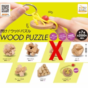 閃け！ウッドパズル WOOD PUZZLE 6種セット ガチャガチャ カプセルトイ