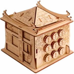 ESC WELT House of Dragon 立体パズルボックス - 知育玩具パズル 木製 子供 知恵の輪 大人 組み木パズル - ギフト誕生日