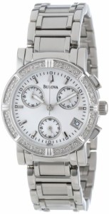 腕時計 ブローバ レディース Bulova Women's 96R19 Diamond-Studded Chronograph Watch