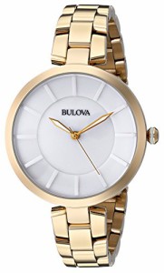 腕時計 ブローバ レディース Bulova Women's 97L142 Analog Display Japanese Quartz Yellow Watch