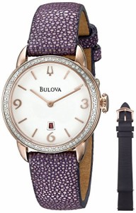 腕時計 ブローバ レディース Bulova Women's 98R196 Analog Display Quartz Purple Watch