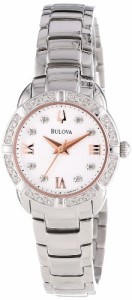 腕時計 ブローバ レディース Bulova Women's 96R176 Diamond Set Case Watch