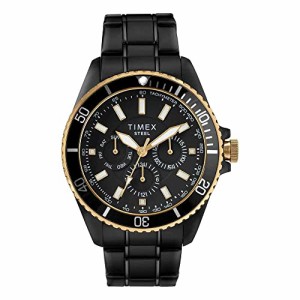 腕時計 タイメックス メンズ Timex Men's Black Stainless Steel Watch - TW2T59100