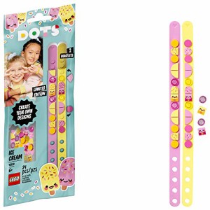 レゴ LEGO DOTS Ice Cream Besties Bracelets 41910 Creative DIY Craft Bracelet Kit for Kids, New 2021 (34 Piec