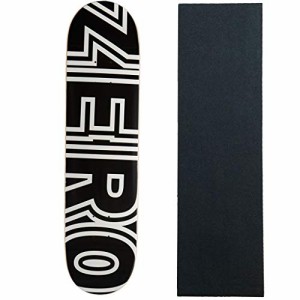 デッキ スケボー スケートボード Zero Skateboards Deck Bold Black 7.75" with Grip