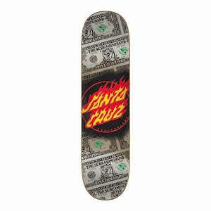 デッキ スケボー スケートボード Santa Cruz Skateboard Deck Dollar Flame Dot 8.0" x 31.6"