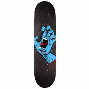 デッキ スケボー スケートボード SANTA CRUZ 8.6" x 31.95" Skateboard Deck - Screaming Hand, Black