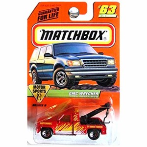 マッチボックス マテル ミニカー Matchbox 1998 Motor Sports GMC Wrecker Tow Truck Red and Yellow #