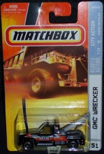 マッチボックス マテル ミニカー Matchbox 2008 -51 City Action Series 7 of 12 GMC Wrecker Tow Truc