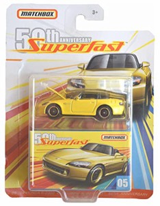 マッチボックス マテル ミニカー Matchbox '04 Hon-da S-2000, [Yellow] Superfast 50th Anniversary