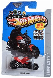 ホットウィール マテル ミニカー Hot Wheels Ducati Diavel, [red] City 9/250