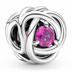パンドラ アクセサリー ブランド Pandora October Pink Eternity Circle Charm Bracelet Charm Moments